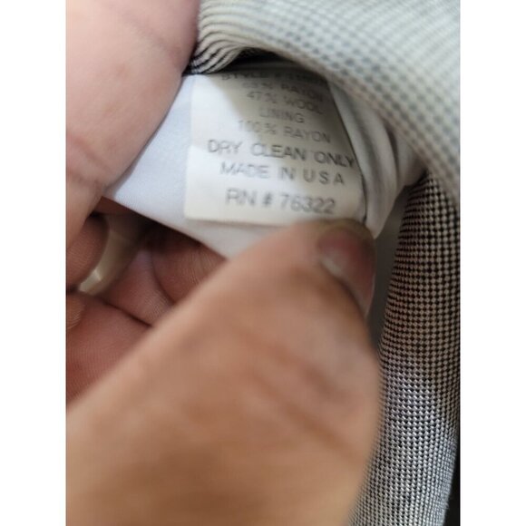 Vintage TOCCA Grey ,Black & White Checkered Accent Cap Sleeves & Back Zipper M C - Picture 13 of 13